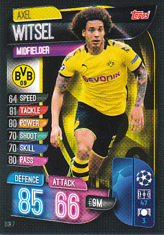 Axel Witsel Borussia Dortmund 2019/20 Topps Match Attax CL #DOR7